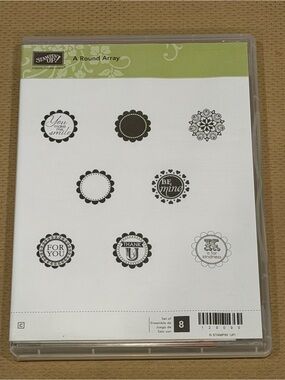 Stampin' Up! A Round Array Stamp Set — Black and Olive Green